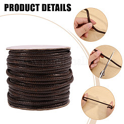 30 м плетеных вощеных полиэстеровых шнуров YC-WH0011-03D