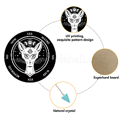1 pendentif pendule de radiesthésie en pierres précieuses pour les chakras&nbsp;FIND-CN0001-15D