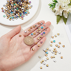 4 нити 4 цветов гальванизированные синтетические немагнитные гематитовые бусины нити G-NB0004-35