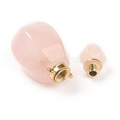 Граненый природный розовый кварц подвески G-H252-B04