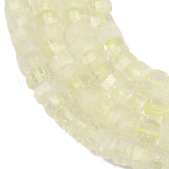 Нити из натуральных бусин лимонного кварца (обработанных нагреванием)&nbsp;G-G345-C02-2x4mm