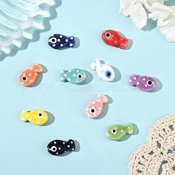 10шт 10 цвета фарфоровые бусины ручной работы&nbsp;PORC-YW0001-48