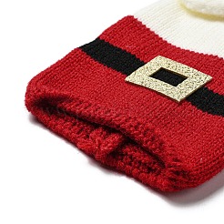 Рождественский рукав для бутылки вина из акрилового волокна AJEW-M214-02