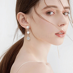 60 шт. 2 цвета 201 нержавеющая сталь плоская круглая фурнитура для сережек-гвоздиков STAS-UN0060-68