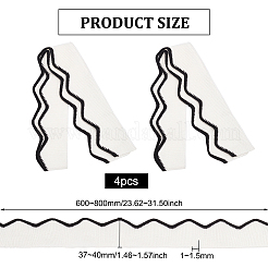 4 шт. 90% ледяного шелка и 10% эластичной резинки для манжет&nbsp;FIND-BC0004-46A