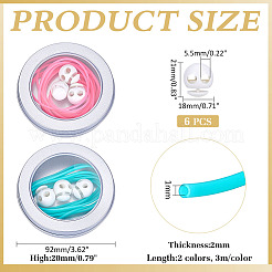 Полая труба ПВХ трубчатый синтетический каучуковый шнур&nbsp;DIY-ME0001-38D