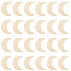 50шт вырезы из дерева&nbsp;DIY-SP0004-64D-01