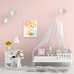 Холст картина отпечатков пальцев DIY-WH0466-019