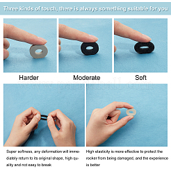 Superfinding 30 шт. 2-х цветное кольцо для губки джойстика AJEW-FH0001-53