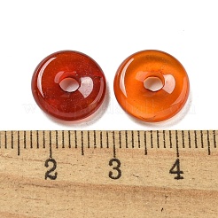 Natürliche Karneol Donut/Pi-Scheiben-Anhänger&nbsp;G-G142-01U