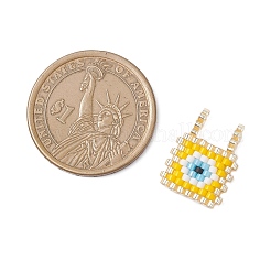 2шт подвески из стеклянного бисера PALLOY-MZ01013