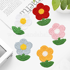 50 шт. 5-х цветные аксессуары для украшения из полиэстера&nbsp;DIY-CY0001-74B