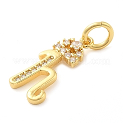 Латунные микро проложить кубического циркония подвески KK-M273-01G-H