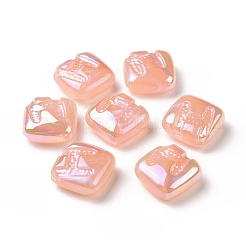 Perles acryliques placage irisé arc-en-ciel&nbsp;OACR-A010-06D