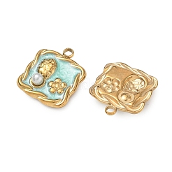 Pendentifs en acier inoxydable 304 émaillés&nbsp;SA-CBA7876-39G