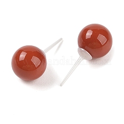 Гипоаллергенные серьги-гвоздики из биокерамики с цирконием и керамикой EJEW-C111-11