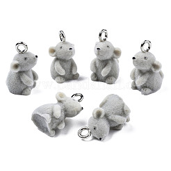 Кулоны из флокированной смолы&nbsp;LS-X-RESI-N032-06