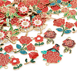 Colgantes de esmalte de aleación 48pcs 12 estilos&nbsp;ENAM-TA0004-12
