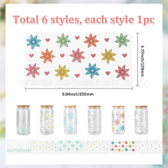 6 шт. 6 стиля ПВХ пластиковые водонепроницаемые декоративные наклейки этикетки DIY-SP0004-92