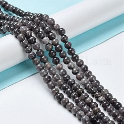 Abalorios de jade natural de mashan hebras&nbsp;DJAD-6D-34