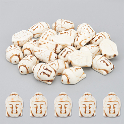 20шт синтетические бирюзовые бусины TURQ-NB0001-19