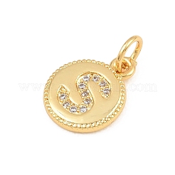 Ciondoli in ottone zirconi chiari micro pavé&nbsp;CU-CBA56CE-12G-S