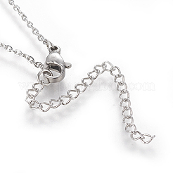 Colliers pendentif initiale en laiton&nbsp;NJEW-I230-24P-B