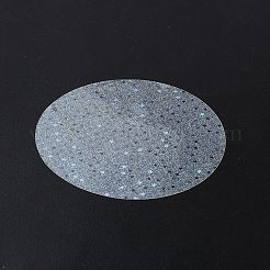 バッジ用透明レーザーフィルム  ラウンド  スター  70x0.01mm&nbsp;DIY-WH0899-596A