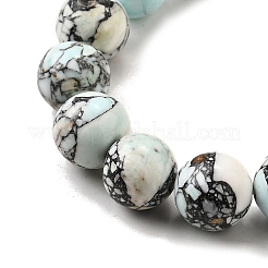 Синтетических нитей бирюзовые бусы G-F791-D01-01A