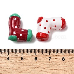 Стеклянные эмалевые бусины ручной работы GLAA-K070-04