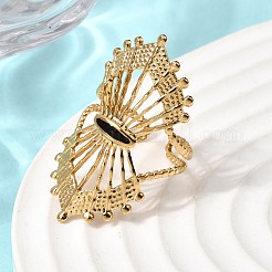 Полые кольца-манжеты из нержавеющей стали 304 для женщин.&nbsp;RJEW-A091-01G