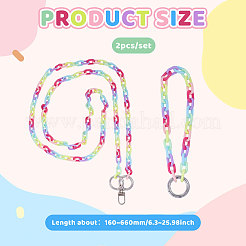 12шт акриловые цепочки для телефона на руку&nbsp;HJEW-PH02159