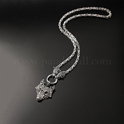 Collares con colgante vikingo vintage de aleación de zinc para hombre&nbsp;WGF2FB9-01