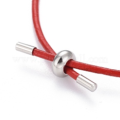 Регулируемые браслеты-слайдеры из искусственной кожи BJEW-F412-05P