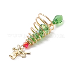 Pendentifs en verre avec fil de cuivre sur le thème de Noël&nbsp;PALLOY-JF02860