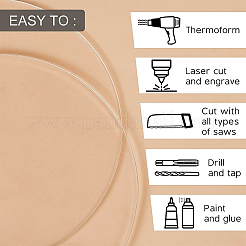 Plaque de pression acrylique transparente&nbsp;OACR-BC0001-03E