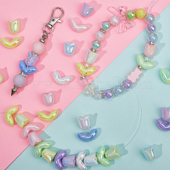 48 шт. 12 стиля акриловых бусин с УФ-покрытием&nbsp;MACR-SP0001-26