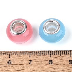 Большое отверстие Rondelle смолы европейские шарики&nbsp;RPDL-Q004-02