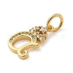 Латунные микро проложить кубического циркония подвески KK-M273-01G-A