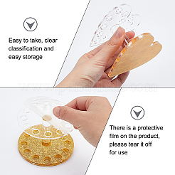 2 шт. 2 стиля акриловых кисточек для дизайна ногтей подставка для ручек&nbsp;MRMJ-PH0001-67A