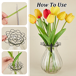 3 couvercle d'insertion de composition florale en acier inoxydable 201&nbsp;DIY-UN0005-92B