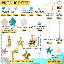 Наборы для самостоятельного изготовления сережек на морскую тематику&nbsp;DIY-PH0031-42