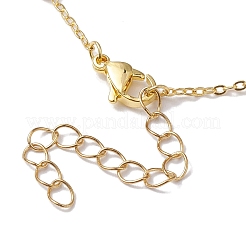 Стеклянное колье из бисера с цветком ромашки NJEW-JN04741