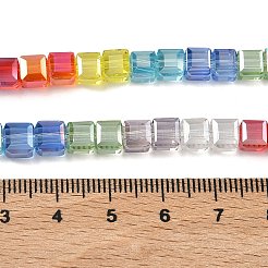 Electroplate transparentes abalorios de vidrio hebras&nbsp;EGLA-K015-14A