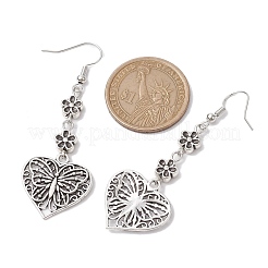 Женские серьги с подвесками из сплава в тибетском стиле EJEW-JE05697