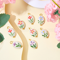 8 pendentif en porcelaine fait main&nbsp;PALLOY-SW00135