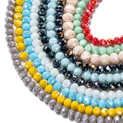 Стеклянные бусины с гальваническим покрытием &nbsp;EGLA-X0007-01E-6mm