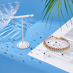 Стеклянные граненые бусины Rondelle EGLA-PH0002-3x2mm-02