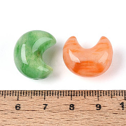 Непрозрачные смоляные бусины в форме луны&nbsp;RESI-T060-32M