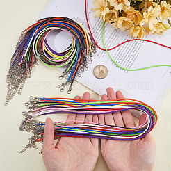 50 шт. 10 цвета вощеной искусственной кожи шнур для ожерелья AJEW-SP0001-03